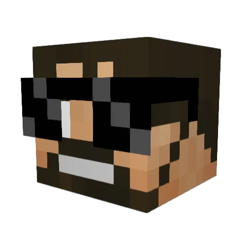 ___Goku___ Minecraft avatar head, 3D render