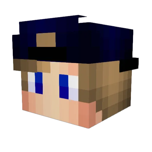___GrokyMC___ Minecraft avatar head, 3D render