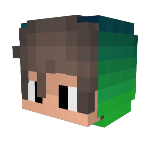 ___Hawkeye___ Minecraft avatar head, 3D render