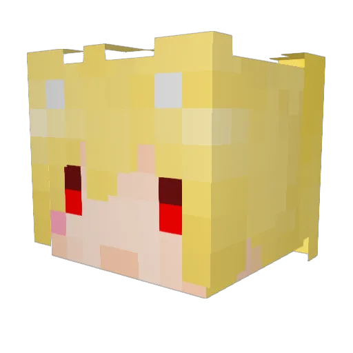 ___Hiroshi___ Minecraft avatar head, 3D render