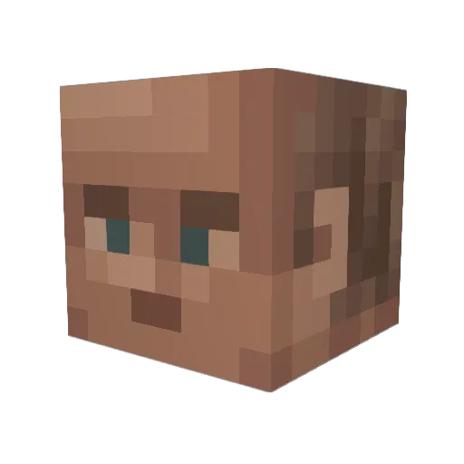 ___Iksan___ Minecraft avatar head, 3D render