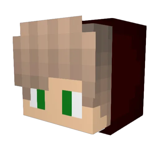 ___Kalle___ Minecraft avatar head, 3D render