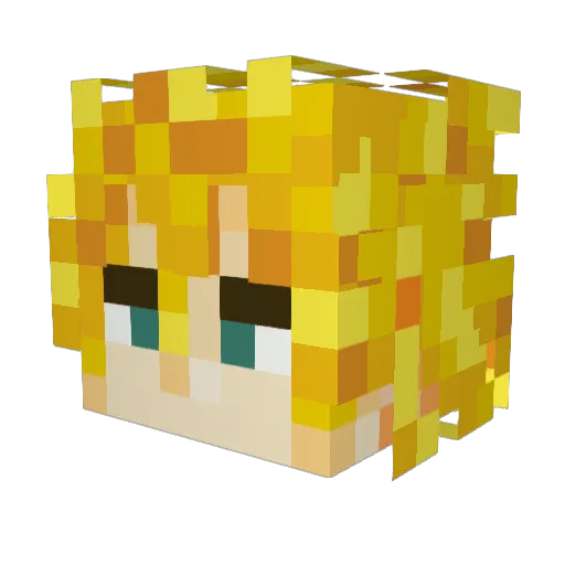 ___KlNG___ Minecraft avatar head, 3D render