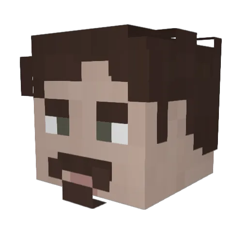 ___Leofric___ Minecraft avatar head, 3D render
