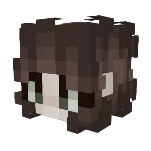 ___Luci Minecraft avatar head, 3D render