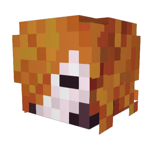 ___Lumine Minecraft avatar head, 3D render