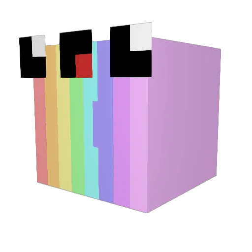 ___MELLOW__ Minecraft avatar head, 3D render