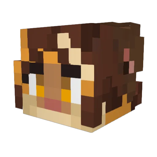 ___Maya___ Minecraft avatar head, 3D render