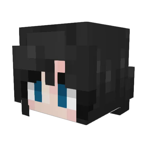 ___Mishi___ Minecraft avatar head, 3D render