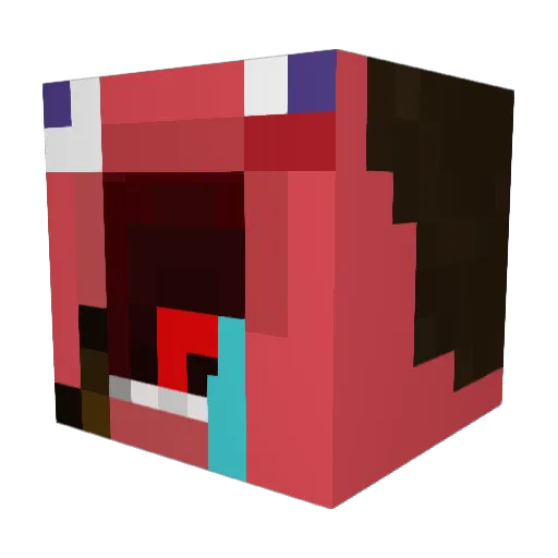 ___NAGI Minecraft avatar head, 3D render