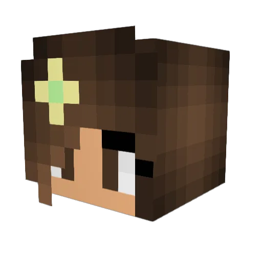 ___OLIWIA___ Minecraft avatar head, 3D render