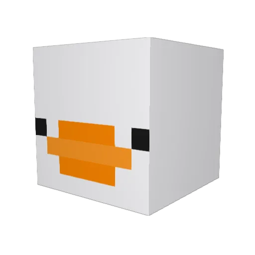 ___Pato___ Minecraft avatar head, 3D render