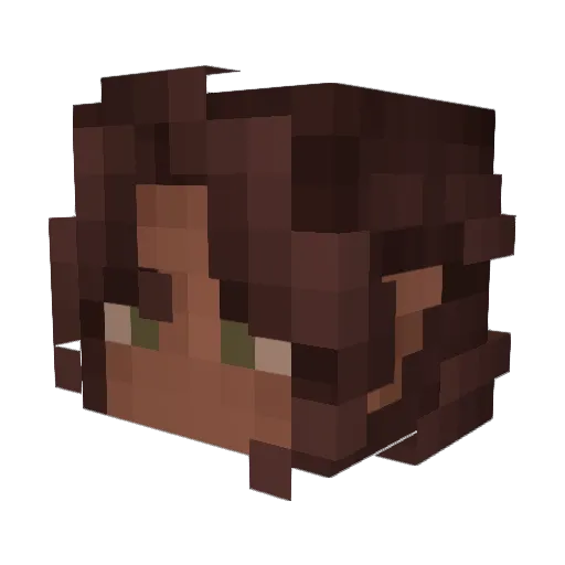 ___Rae_ Minecraft avatar head, 3D render
