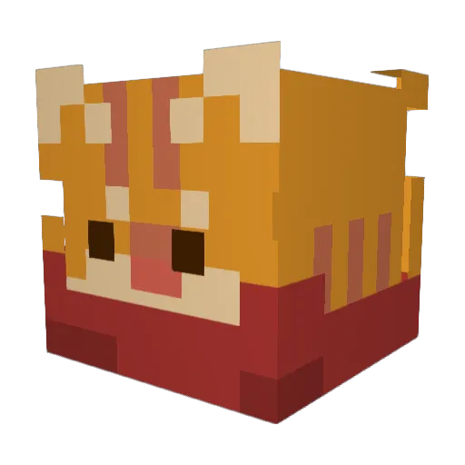 ___SK Minecraft avatar head, 3D render