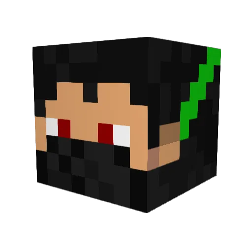 ___Shark___ Minecraft avatar head, 3D render