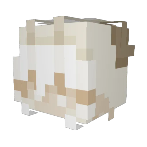 ___Shroom__ Minecraft avatar head, 3D render
