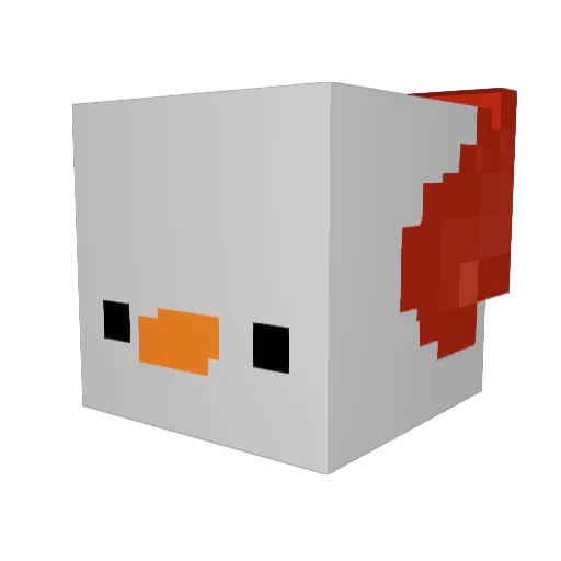 ___Spirit_ Minecraft avatar head, 3D render