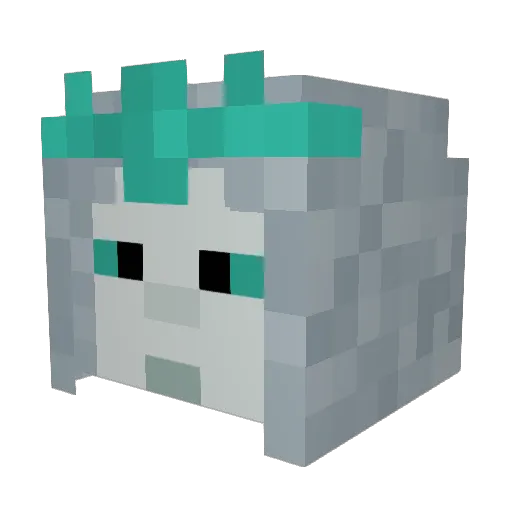 ___Spork___ Minecraft avatar head, 3D render