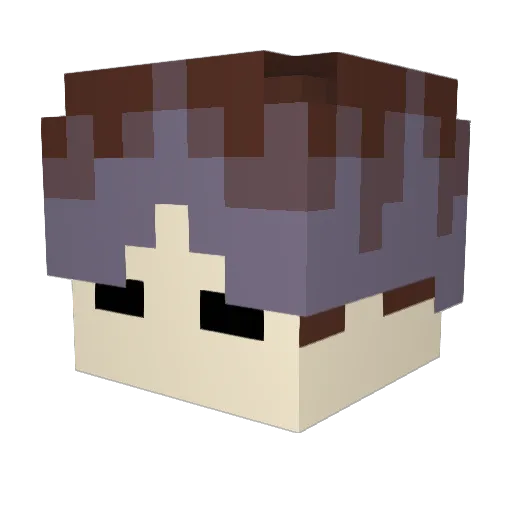___Trenton____ Minecraft avatar head, 3D render