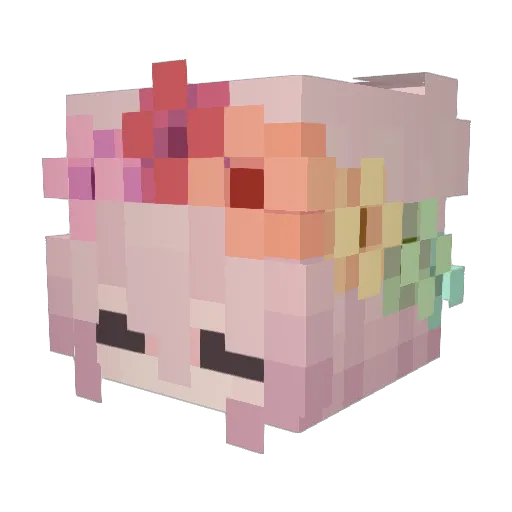 ___Vanessa_ Minecraft avatar head, 3D render