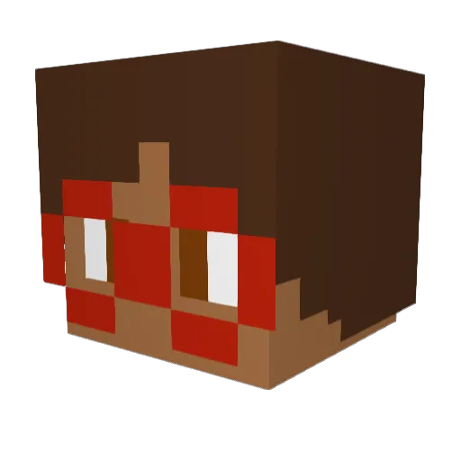 ___ZOZO___ Minecraft avatar head, 3D render