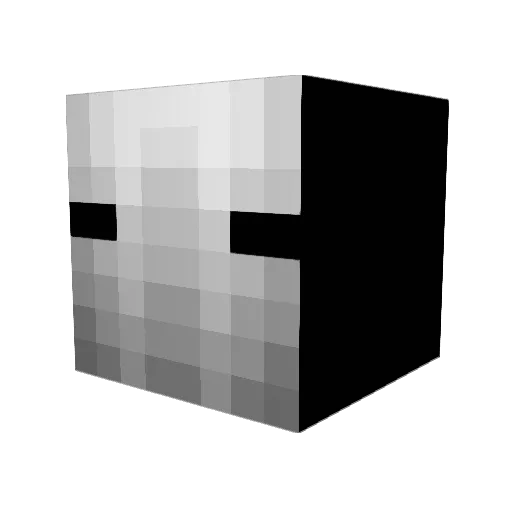 ____Blizzard____ Minecraft avatar head, 3D render