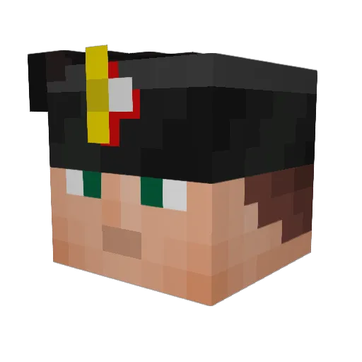 ____CAKE Minecraft avatar head, 3D render