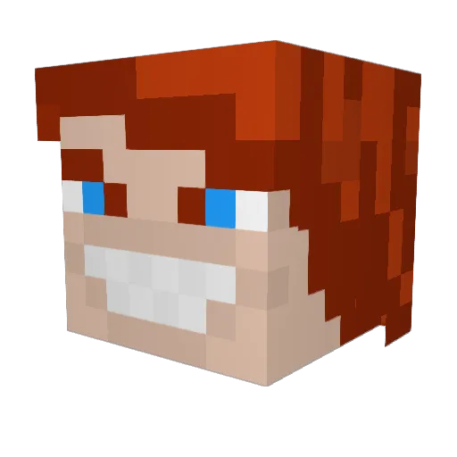 ____Chucky____ Minecraft avatar head, 3D render