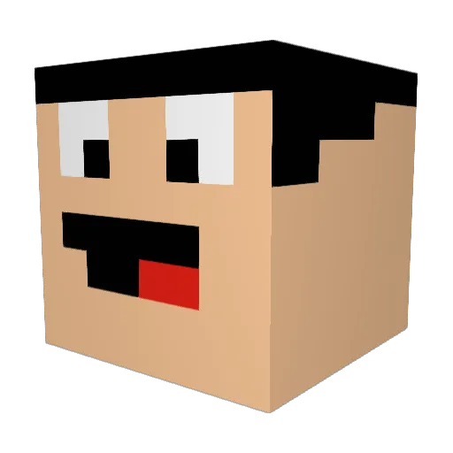 ____Drew____ Minecraft avatar head, 3D render