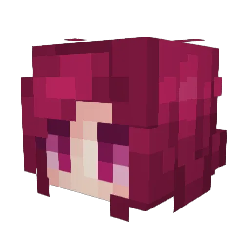 ____Emily Minecraft avatar head, 3D render