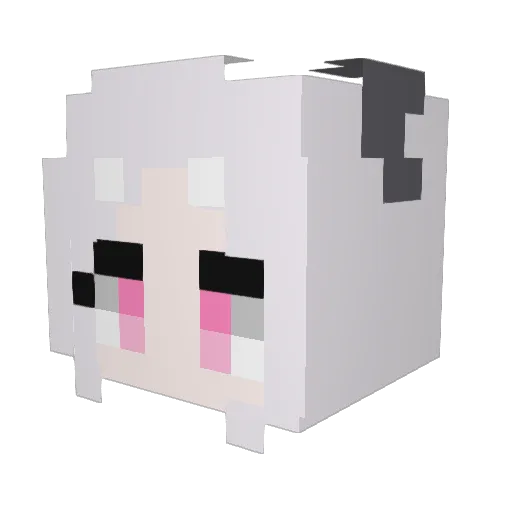 ____Hotaru____ Minecraft avatar head, 3D render