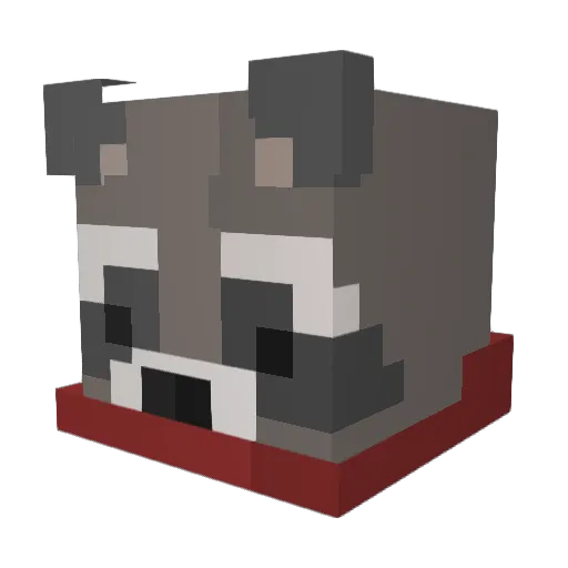 ____Kami____ Minecraft avatar head, 3D render