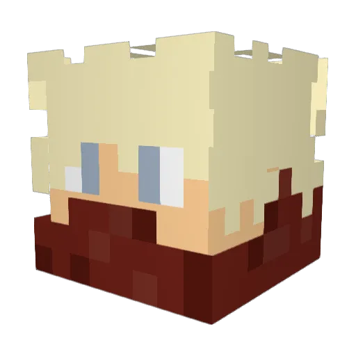 ____Mojo____ Minecraft avatar head, 3D render