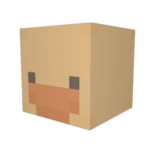 ____Pyro____ Minecraft avatar head, 3D render