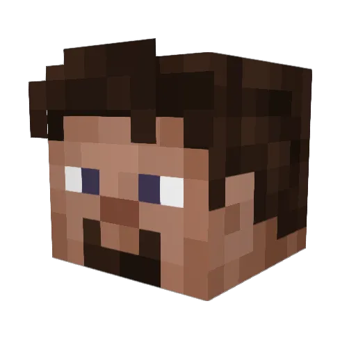 ____Roger____ Minecraft avatar head, 3D render
