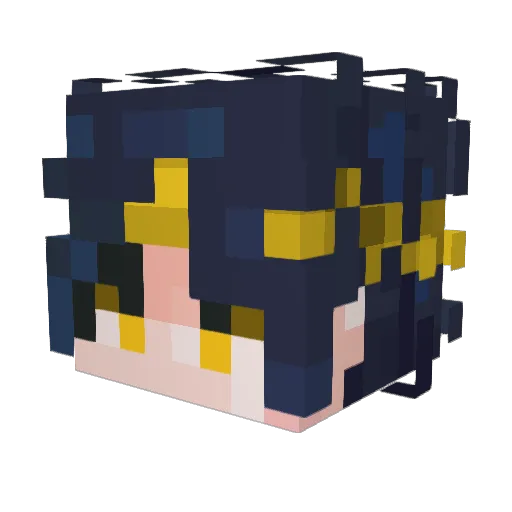 ____SUNDAY____ Minecraft avatar head, 3D render