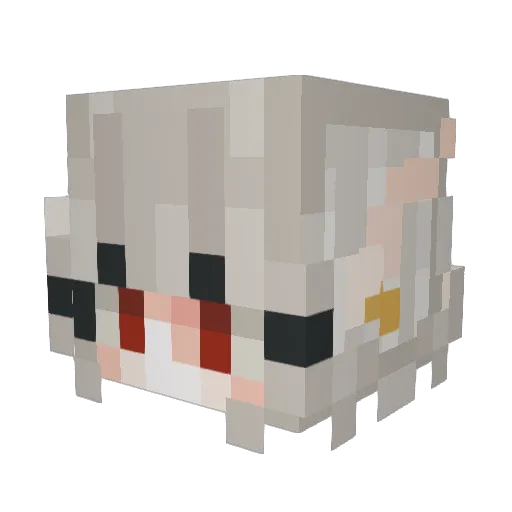 ____SaaS____ Minecraft avatar head, 3D render
