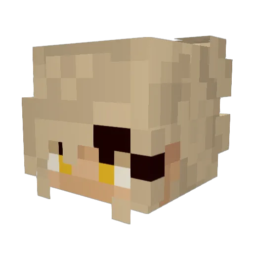 ____Saint____ Minecraft avatar head, 3D render