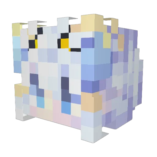 _____JINX_____ Minecraft avatar head, 3D render