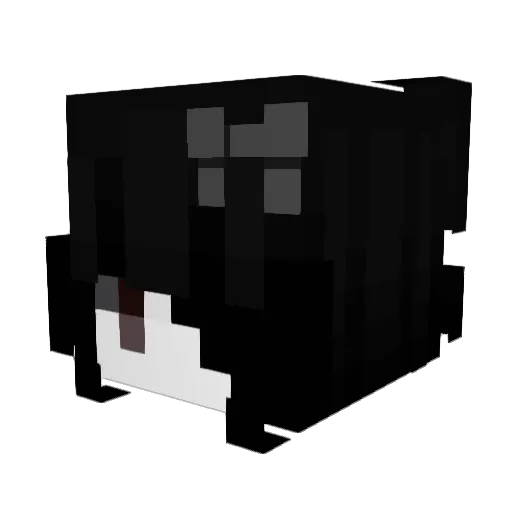 _______5 Minecraft avatar head, 3D render