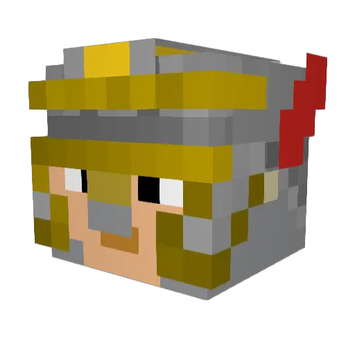 _______H3 Minecraft avatar head, 3D render