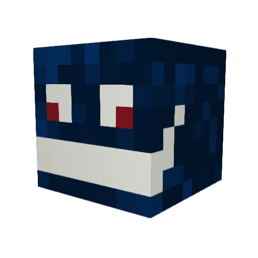 ________Anton Minecraft avatar head, 3D render