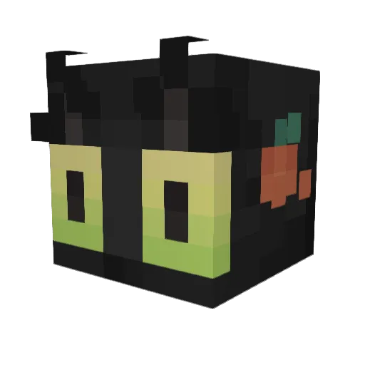 _____________FFF Minecraft avatar head, 3D render