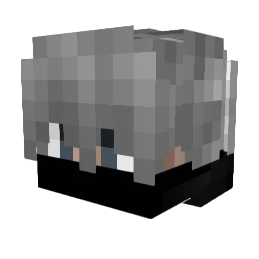 ____________myst Minecraft avatar head, 3D render