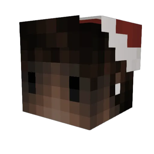 ________sdasa Minecraft avatar head, 3D render