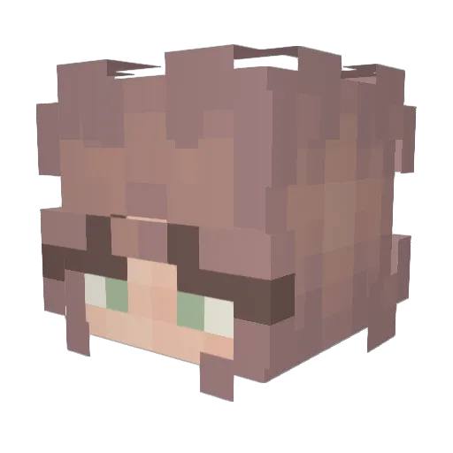 ______frog______ Minecraft avatar head, 3D render
