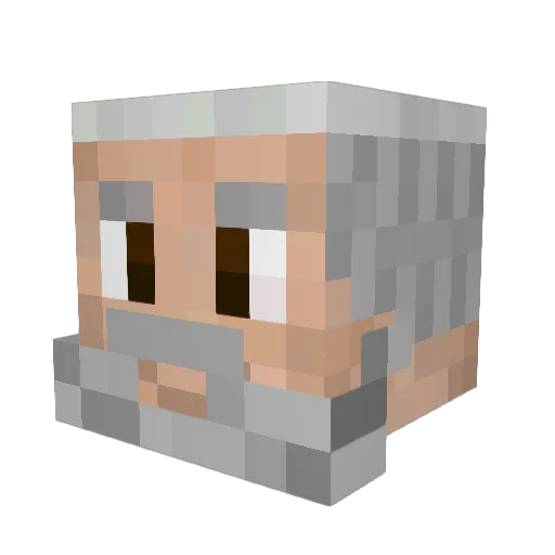 _____crumB Minecraft avatar head, 3D render