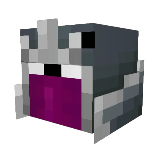 _____x______ Minecraft avatar head, 3D render
