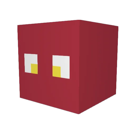 _____zero_4 Minecraft avatar head, 3D render