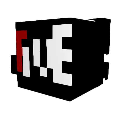 ____five___ Minecraft avatar head, 3D render